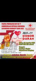 Kegiatan Donor Darah di Kapanewon Rongkop